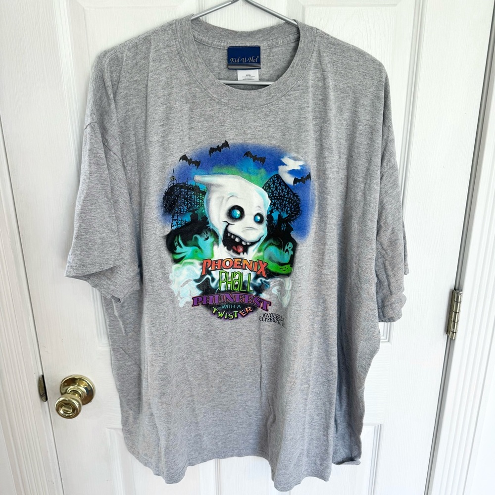 Vintage RARE Knoebels Amusement Resort Phoenix Phall Phunfest Tee 3XL